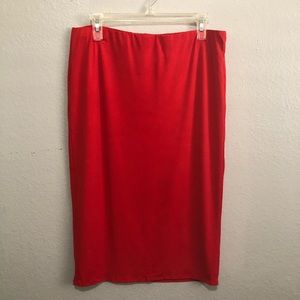 Red Midi Skirt | Philosophy